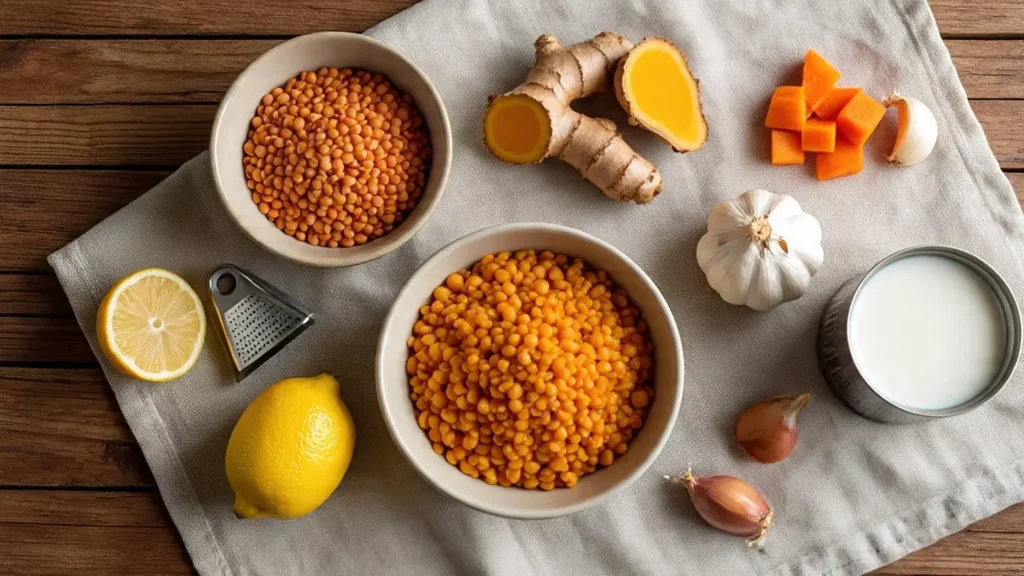 Ingredients laid out — colorful, fresh, nourishing